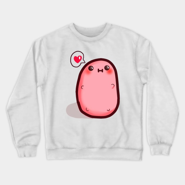 Kawaii Potato Crewneck Sweatshirt by Lauderdalle